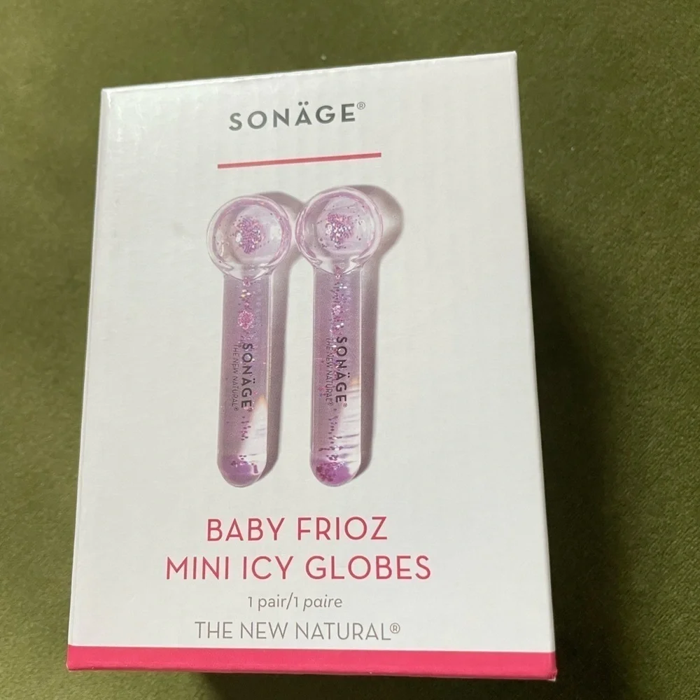 NEW Sonage Baby Frioz Mini Icy Globes Facial Massagers Set of 2